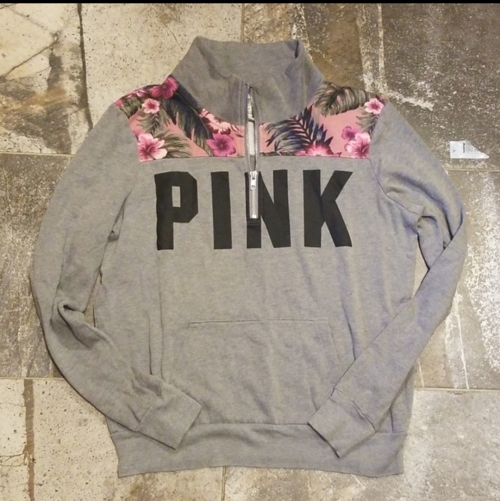 Victoria's secret pink pullover 1/4 zip